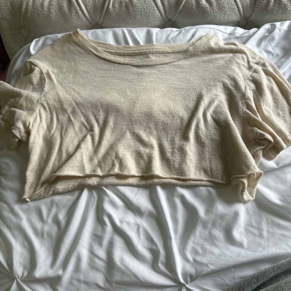 RVCA Cream Cropped Top